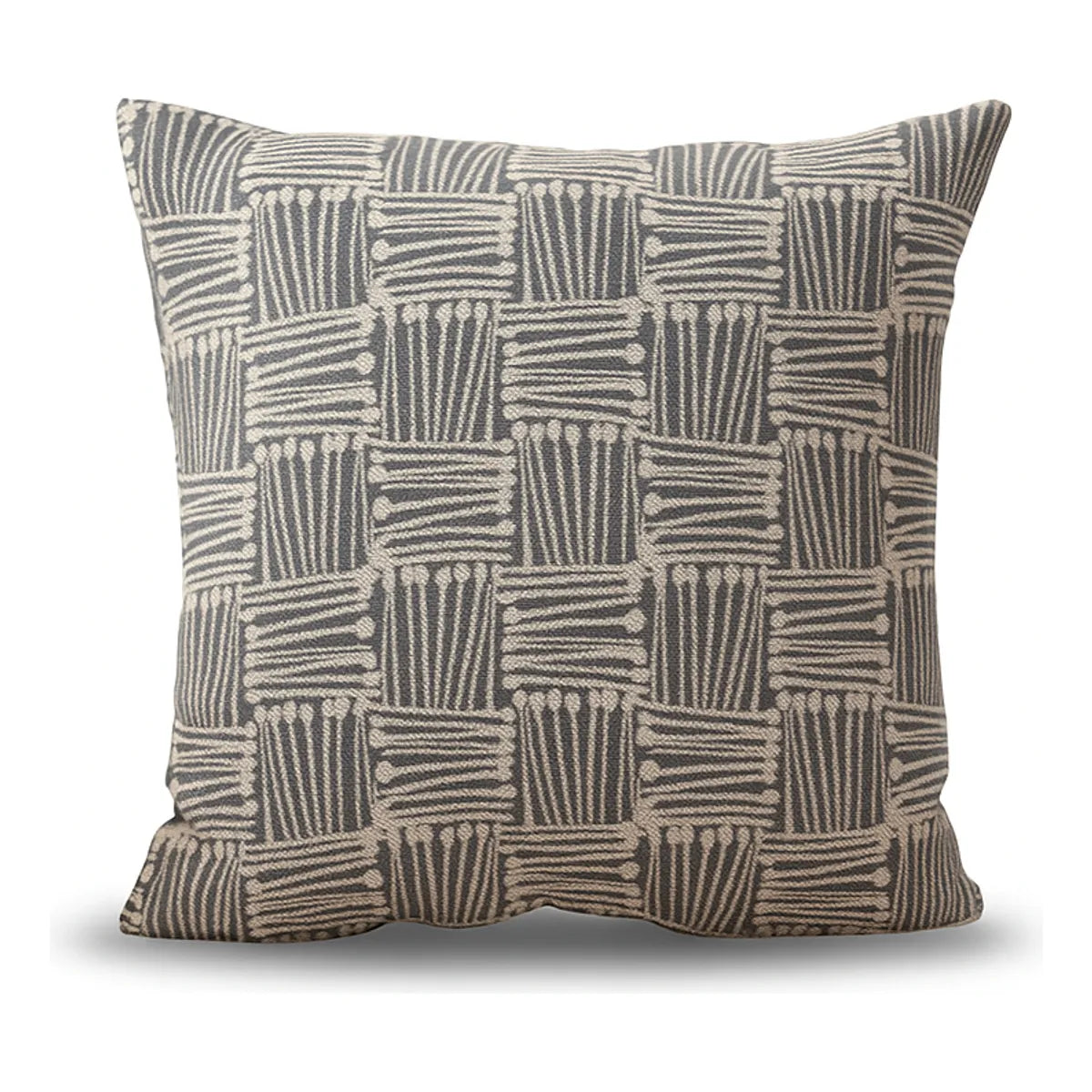 Funda cojín decorativa gris 45x45 sofá dormitorio 694