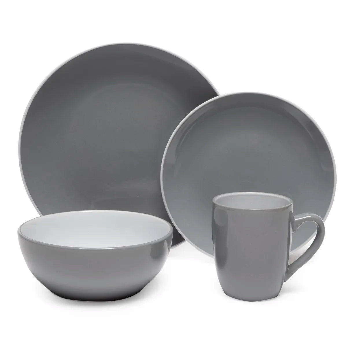 Juego De Loza Two Tones Cerámica 24 Piezas Color Play Mica