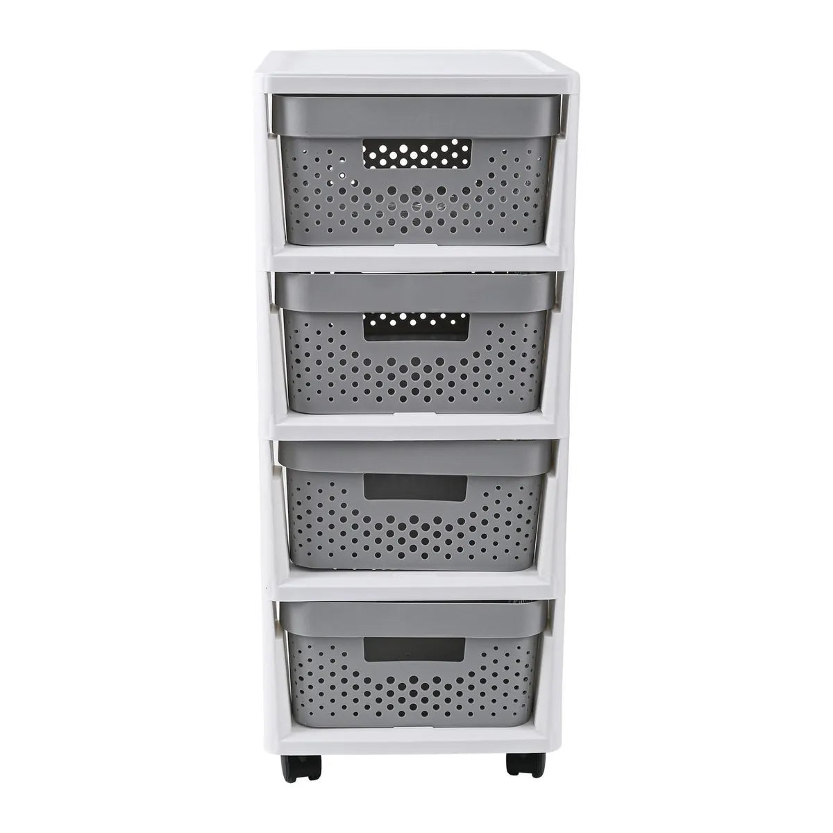 Cajonera Organizadora 31x66x38 cm Gris/Plata