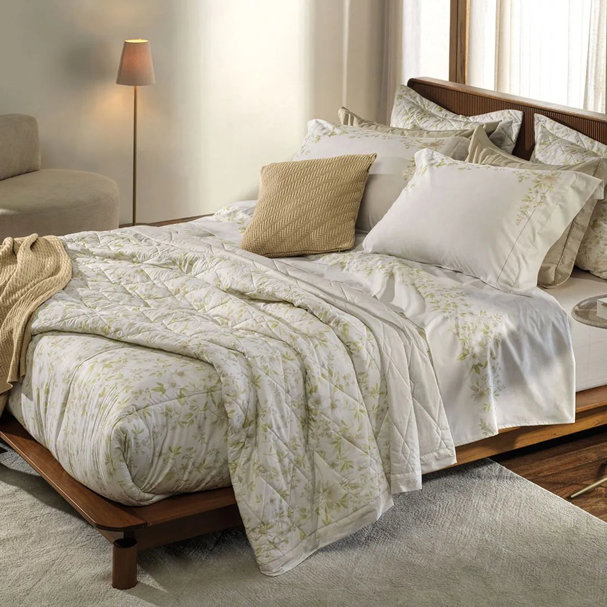 Juego de Cama Tamaño King, 200 hilos, 100 % algodón, EVA