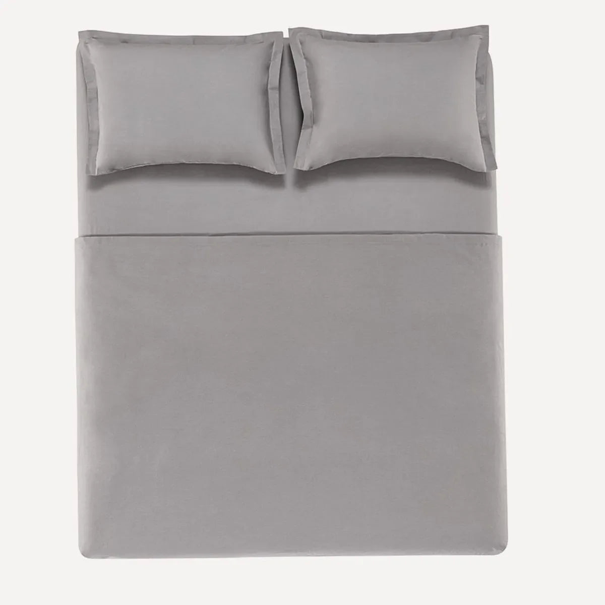 Juego de Cama Tamaño Queen, 200 hilos, 100 % algodón, tono titanio