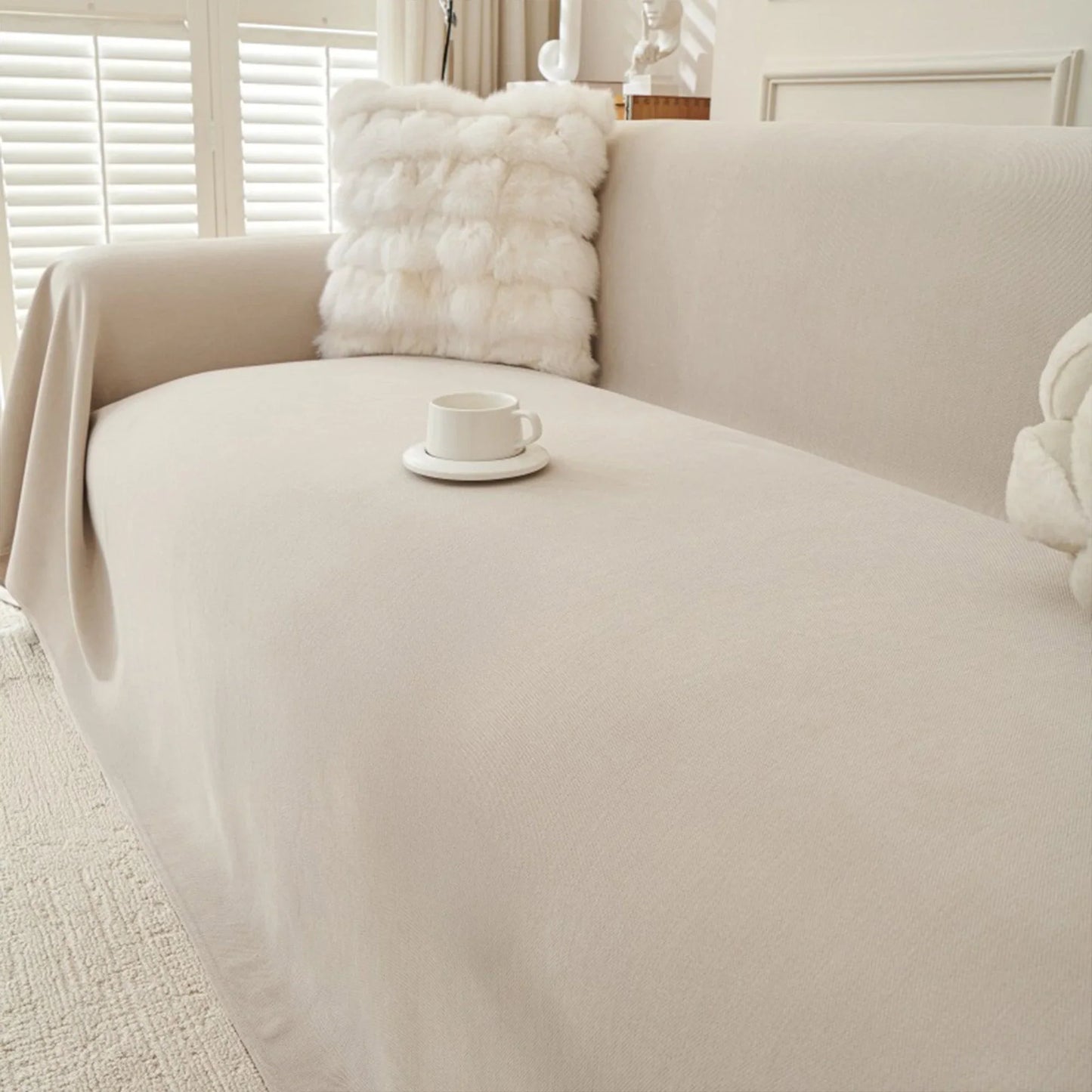 Funda de sofá impermeable de pana CozyGuard