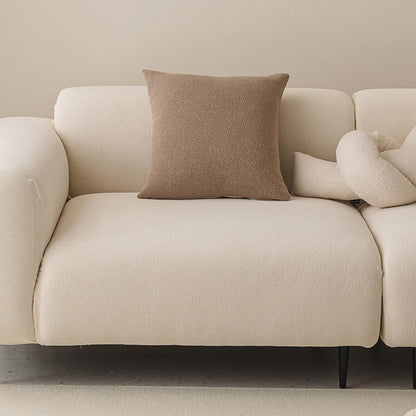 Funda de Sofá Elástica CloudNest Boucle: resistente a arañazos y protector completo para mascotas.