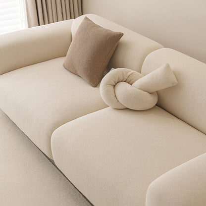 Funda de Sofá Elástica CloudNest Boucle: resistente a arañazos y protector completo para mascotas.