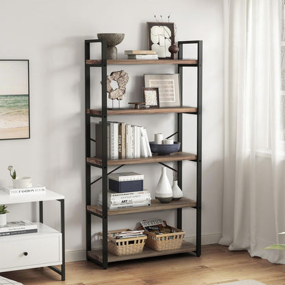 ROHE Estante de 5 Repisas Multiuso 152x72x33cms Marrón