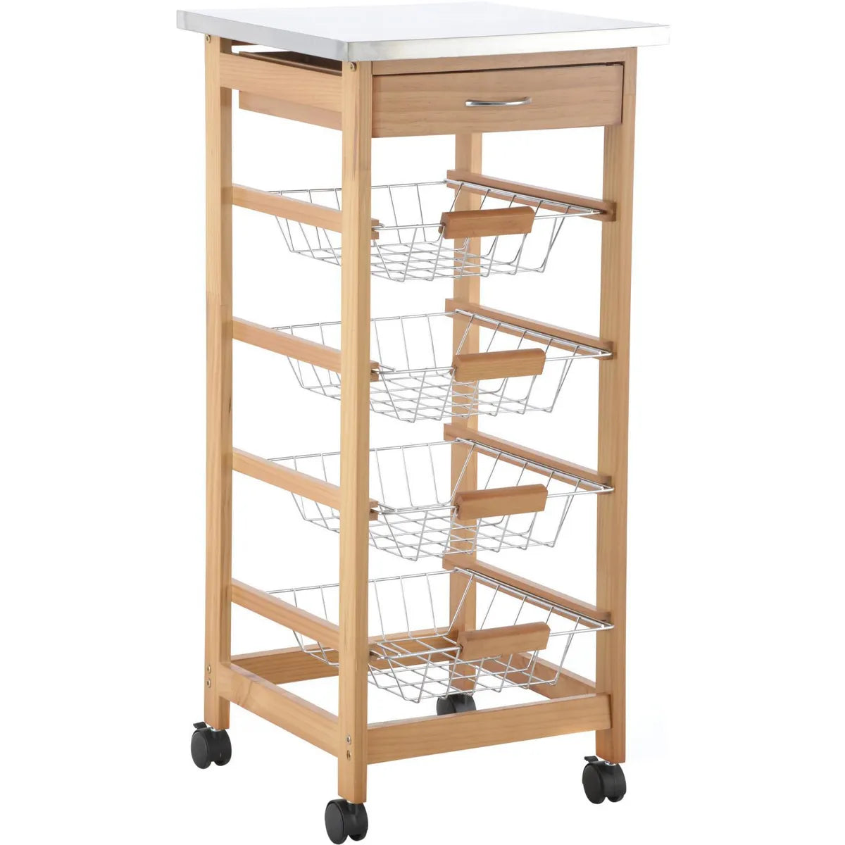 Carro Organizador de Verduras 4 Canastos