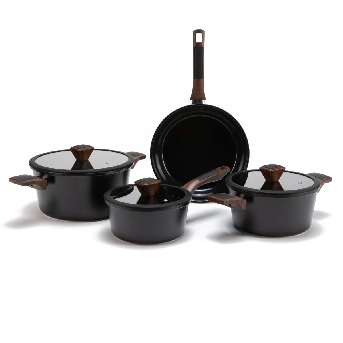 Batería de Cocina 7 Piezas Cerámica Black Wood Wurden