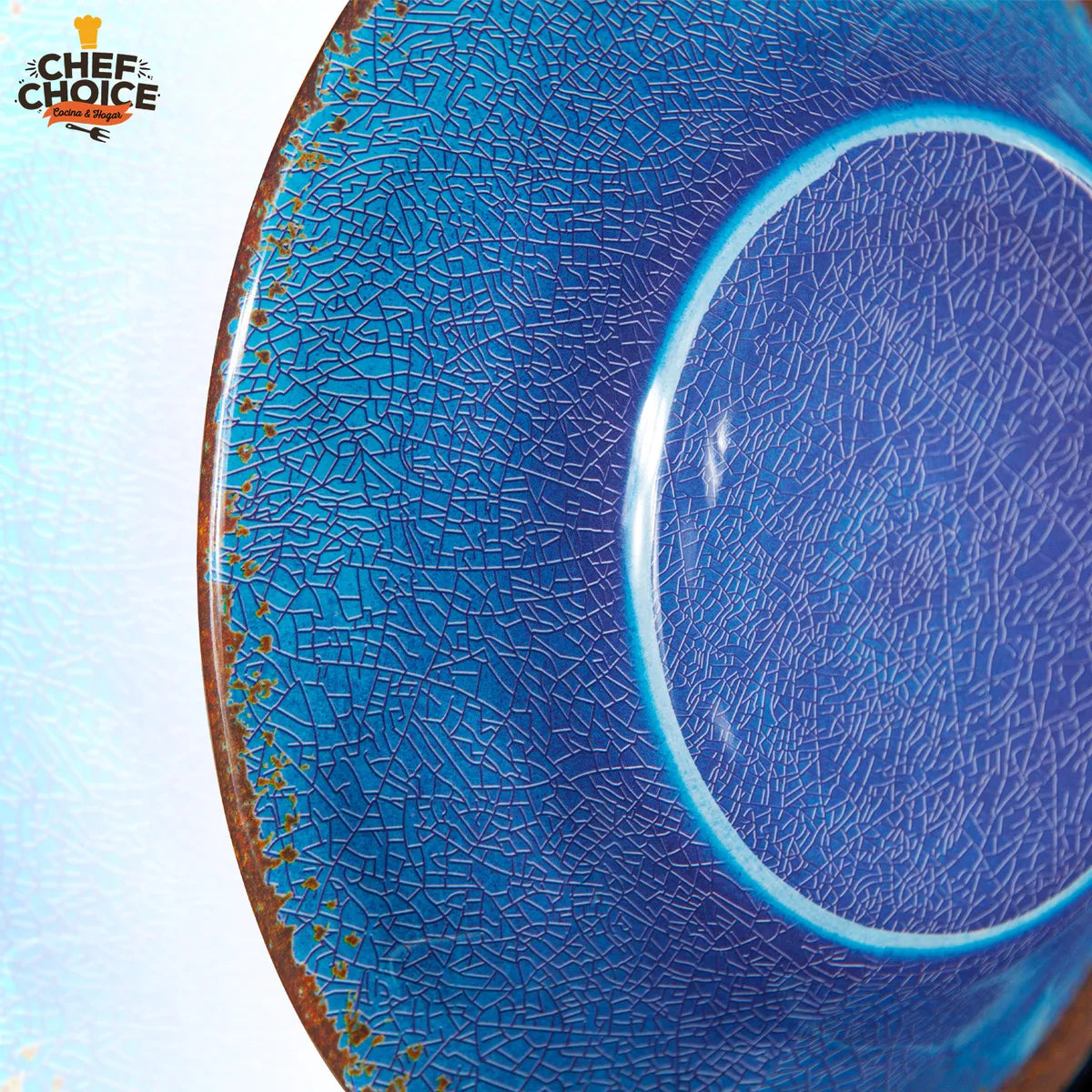 Set 16 Pcs Juego de Vajilla Completo Melamina Color Azul Chef Choice