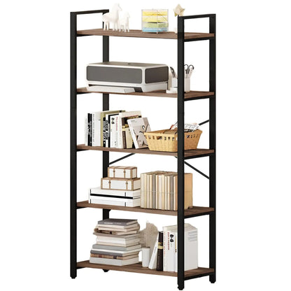 ROHE Estante de 5 Repisas Multiuso 152x72x33cms Marrón