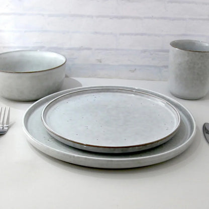 Juego de Loza 16 Piezas Cerámica Seul Gris 4 Personas