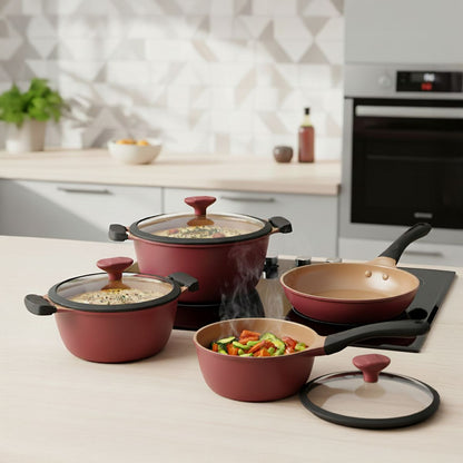 Batería de Cocina Cerámica 7 Piezas Wurden