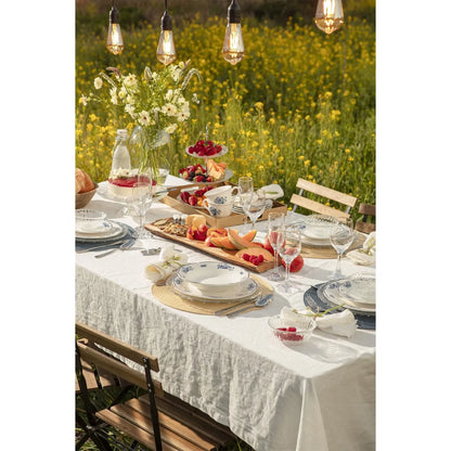 Juego De Vajilla Cerámica Blanca Puntos 30 Piezas Roberta Allen