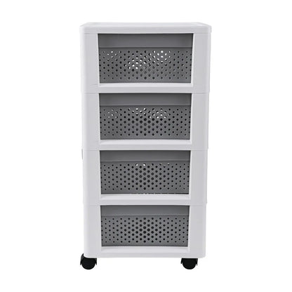 Cajonera Organizadora 31x66x38 cm Gris/Plata