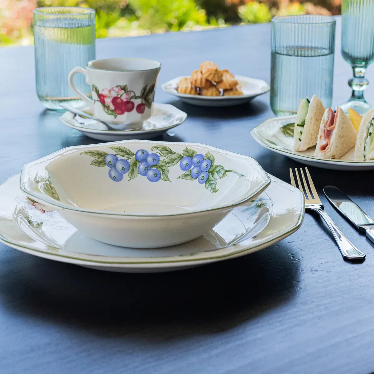 Juego De Vajilla Cerámica 30 Piezas Orchard Queens