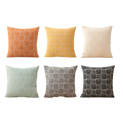 Funda cojín decorativa naranjo 45x45 sofá dormitorio 694