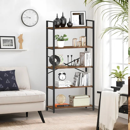 ROHE Estante de 5 Repisas Multiuso 152x72x33cms Marrón