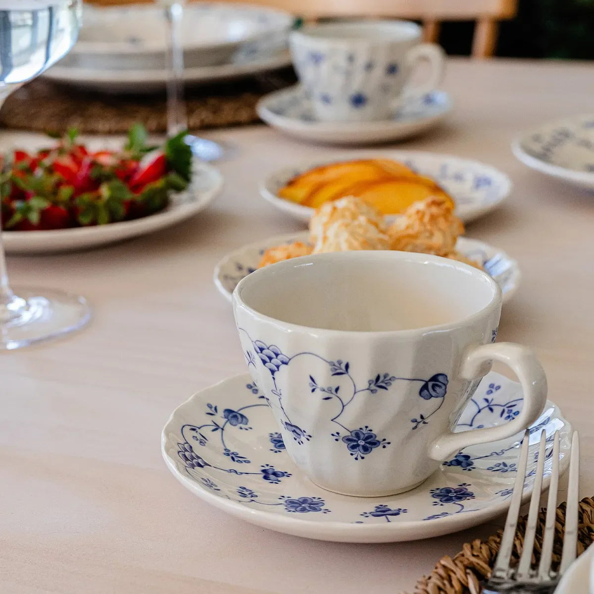 Juego Cerámica 30 Piezas Finland Blue Queens