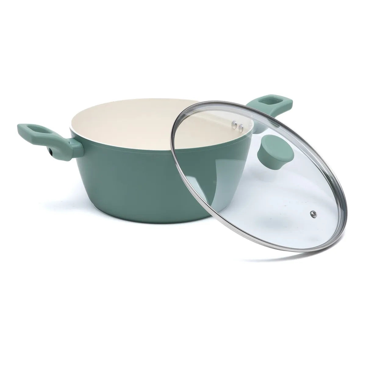 Batería De Cocina 7 Piezas Antiadherente Cerámico Esencial Mica