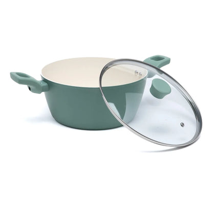 Batería De Cocina 7 Piezas Antiadherente Cerámico Esencial Mica