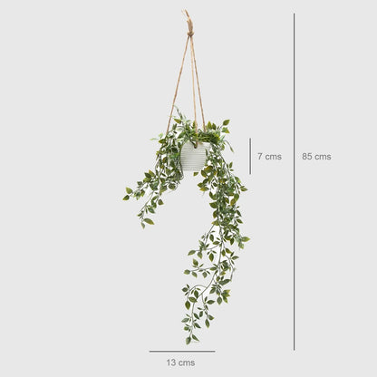 Planta Artificial Colgante Helecho 85 Cm Mica