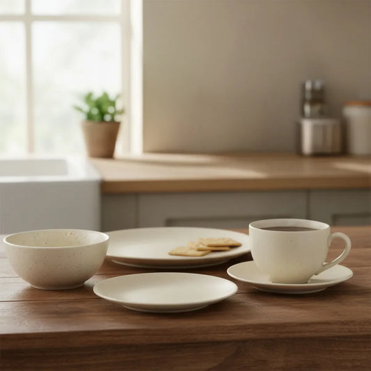 Juego de Vajilla 30 Piezas Cerámica Gres Basement Home