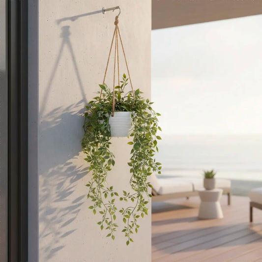 Planta Artificial Colgante Helecho 85 Cm Mica